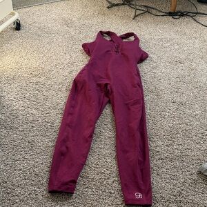 Bombshell Sportswear Burgundy Jumpsuit
